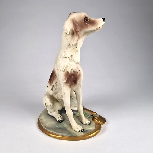 Statuina cane capodimonte - statuina,