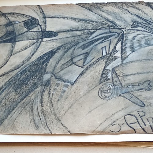 Disegno aeropittura futurista - disegno,