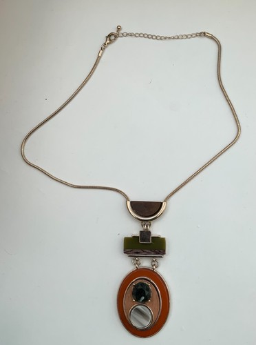 Collana statement colore oro - statement,