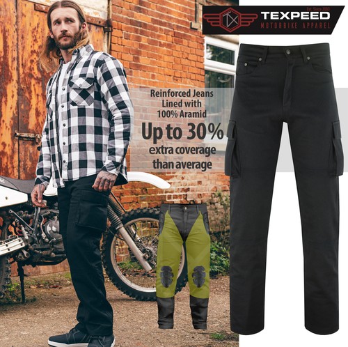Pantaloni jeans cargo - cargo, moto