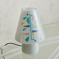 Lampada da tavolo ARTEMIDE SIDECAR anni 90 stile Memphis mod. BIBI in vetro di A. MENDINI