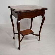 Antico Tavolo da gioco Tavolino D'epoca per Salotto primi 900 in legno di Mogano