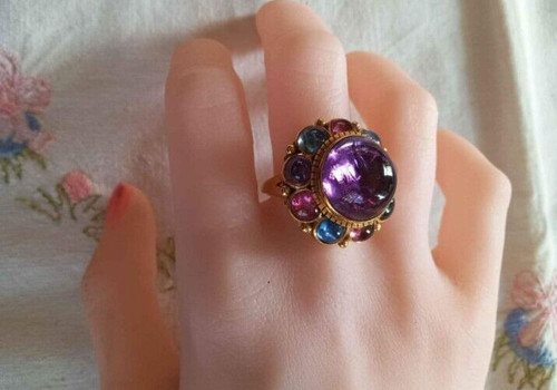 Anello oro pietre - anello, e