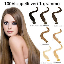 50 REMY HAIR EXTENSION capelli umani 100% CHERATINA CIOCCHE 1gr 53 cm ultrasuon