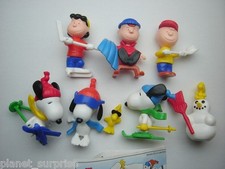 THE PEANUTS SNOOPY WINTER 99 KINDER SORPRESA FIGURE SET FIGURINE DA COLLEZIONE