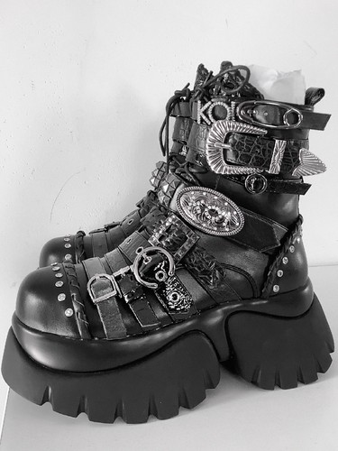 Platform boots koi black - platform, 39
