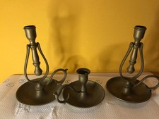 TRITTICO CANDELABRI IN BRONZO
