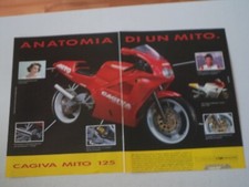 advertising Pubblicità 1991 MOTO CAGIVA MITO 125 SEVEN SPEED e EDDIE LAWSON