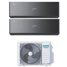 Climatizzatore Hisense Energy Pro X Black Dual Split 9000+9000 btu Wi-Fi 2AMW35