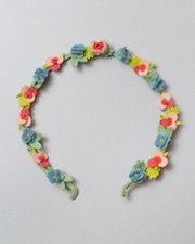 COLLEZIONE LENCI CIMELIO CERCHIETTO FIORI FERMA CAPELLI  ANNI '50