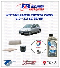 KIT TAGLIANDO TOYOTA YARIS 1.0cc 1.3cc 99/05 - 3 FILTRI 4 LITRI TOTAL 10W40
