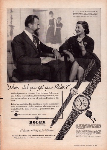 1959 vintage print rolex - 1959,