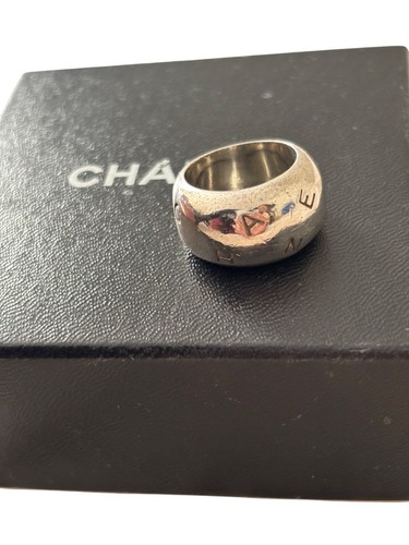 Anello chanel argento con - chanel,