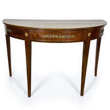 Tavolo consolle da ingresso Mezzaluna antico '800  tavolino stile Luigi XVI