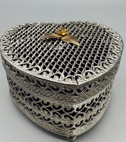 Scatola cuore vintage rete