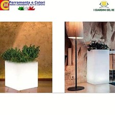 Vaso Illuminato Resina 40X40X