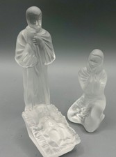 Lalique Cristallo Natività Sacra Famiglia Presepe Natale Gesù Giuseppe Maria Francia