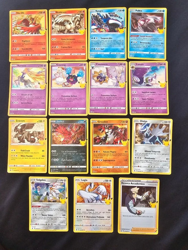 Lotto carte holo pokemon - 15,