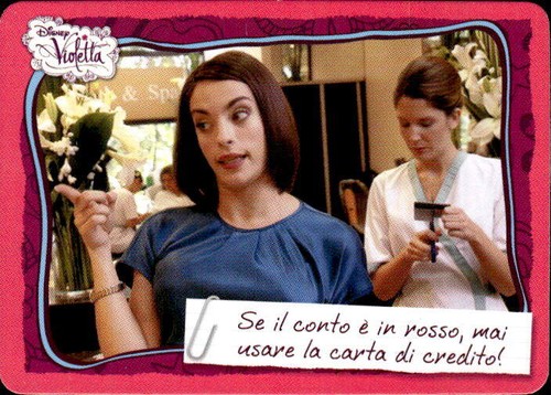 Card violetta disney - disney, topps