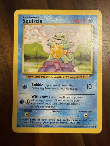 Squirtle trainer deck 63 - squirtle, [trainer