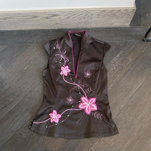 Top jane norman nero - top, raso