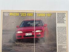 Clipping Articolo 1991 Mazda 323 4WD Turbo 16 V