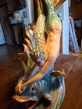 CERAMICA VB MILANO VINCENZO BERTOLOTTI  PANNUNZIO SIRENA CON PESCE 