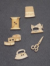 BOTTONI CUCITO ASSORTITI LEGNO