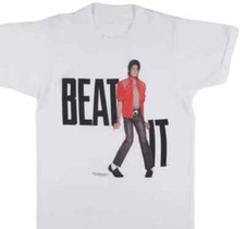 Camicia Michael Jackson Beat It vintage 1984 regalo merch per tifosi S-5Xl