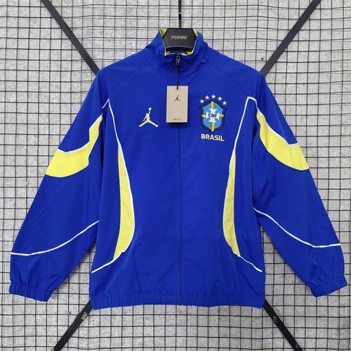 Giacca vento calcio brasile - a,