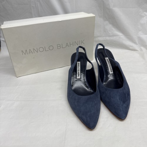 Décolleté manolo blahnik blu - décolleté,