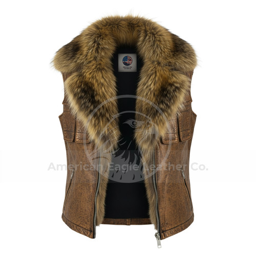Gilet uomo invecchiato - , marrone