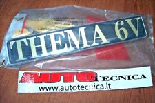 SIGLA MODELLO 82413735 LANCIA THEMA 6V TARGHETTA ORIGINALE METALLO STEMMA LOGO