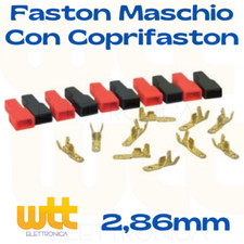 Kit 10 pz faston maschio 2,8mm