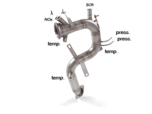 Downpipe tubo scarico - downpipe,