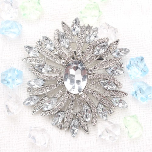 Spilla cristallo chic argento - spilla,