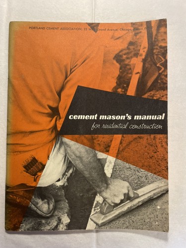 Cement mason manual for - cement, mason's