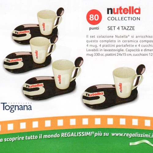 Tazze nutella set punti - set, 4