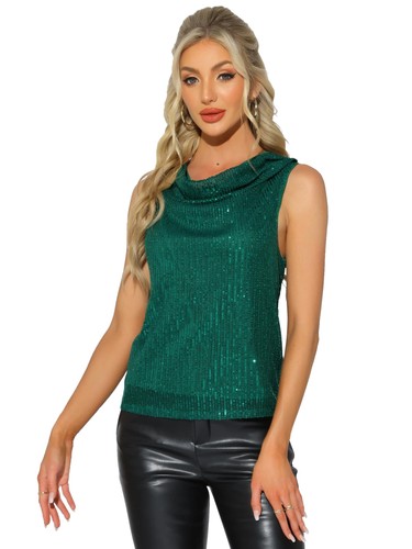 Canotta donna con paillettes