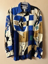 Camicia Iceberg X Warner Bros Bugs Bunny Viscosa Made In Italy Taglia M Vintage anni 90