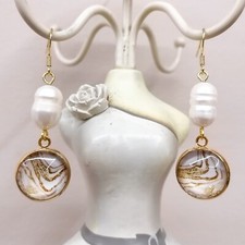 Orecchini Cabochon Azzurro