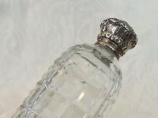 Bottiglia profumo Georgian Scent Bottle Vinaigrette Cristallo Argento