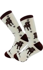 CHOCOLATE LABRADOR SOCKS one