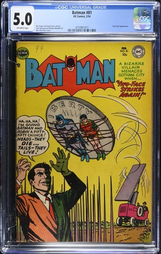 Batman cgc fn 5 - #81, vg/fn