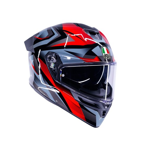 Casco agv munor nero rosso - agv,