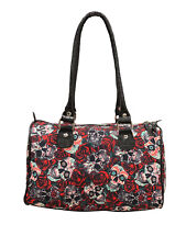 Borsa Mini Bowling Vintage Con Teschi E Rose Rockabilly Goth Punk Emo Regalo