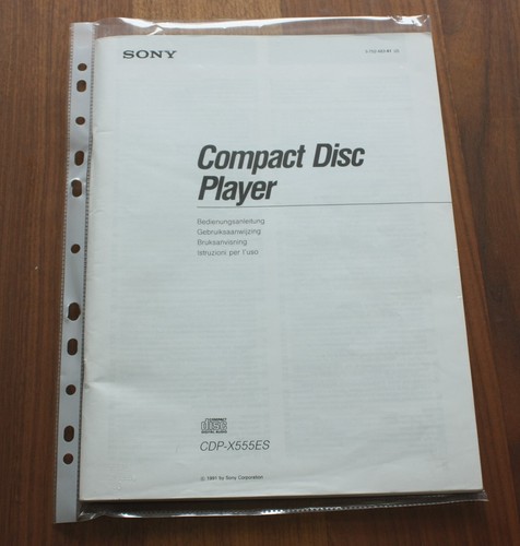 Sony cdp x555 - cdp-x555, serie