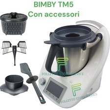 BIMBY TM5 VORWERK COMPLETO DI ACCESSORI CESTELLO 24 MESI GARANZIA TM 5 ROBOT