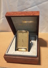 ZENITH SVEGLIA DA VIAGGIO AL QUARZO ANNI 90 IN OTTONE E SMALTO BLU