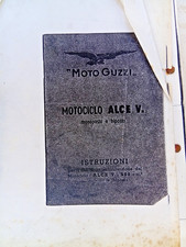 Manuale per operazioni montaggio smontaggio MOTO GUZZI motociclo Guzzi  ALCE V.